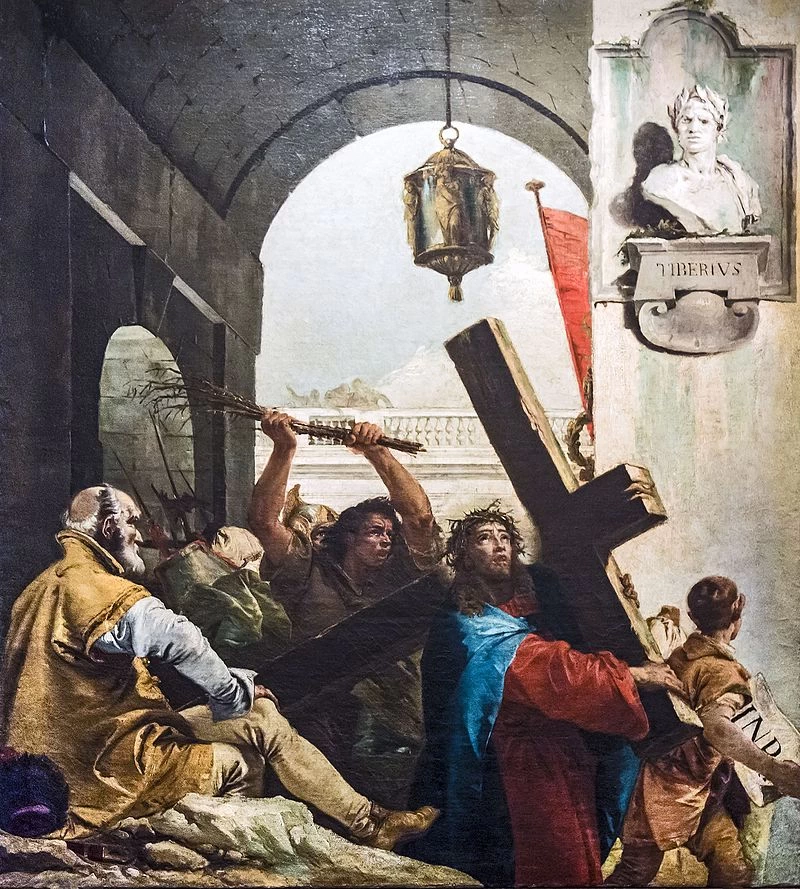 Chiesa di San Paolo, Venezia - Oratorio del Crocifisso, VIA CRUCIS II, Gesù porta la croce